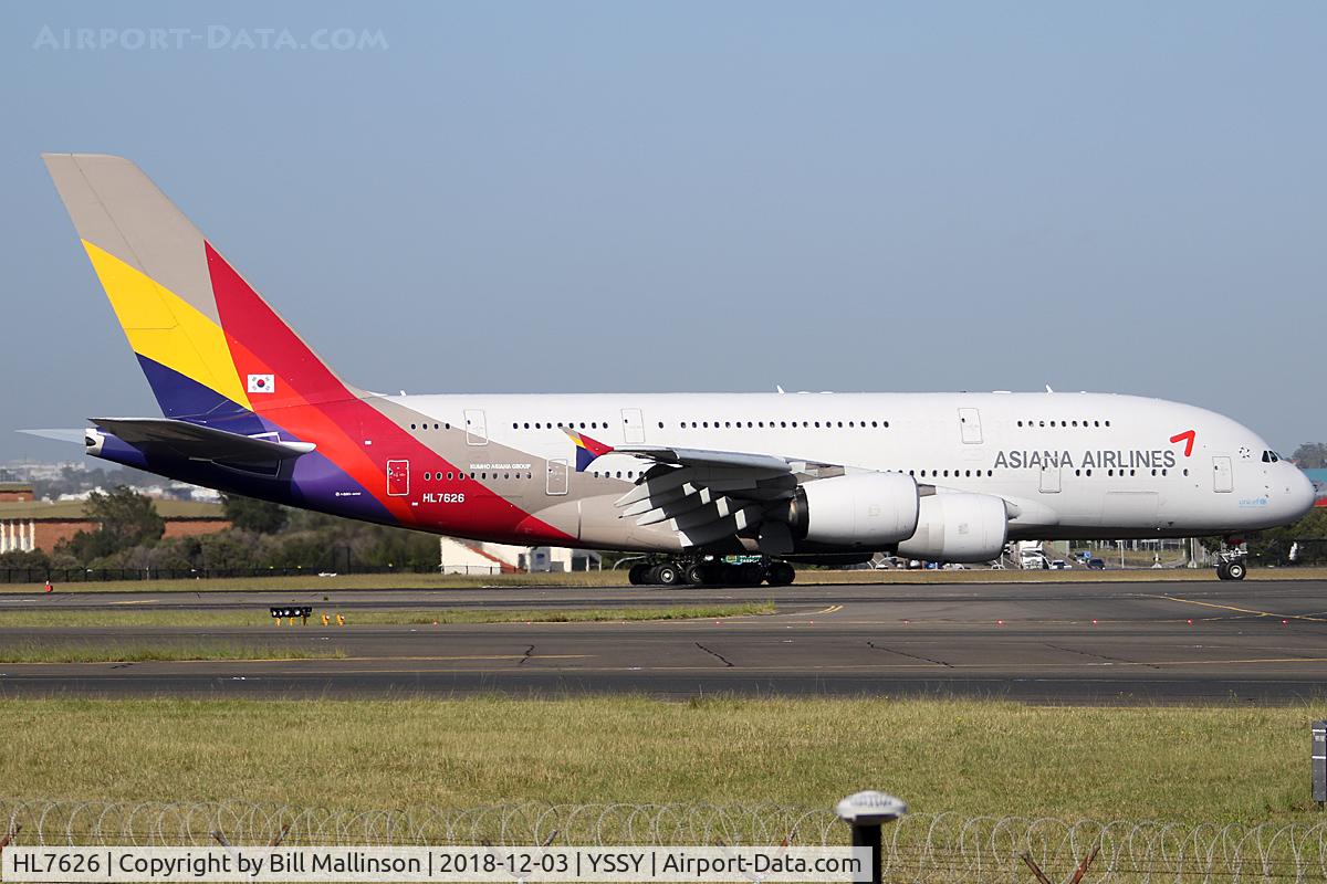 HL7626, 2013 Airbus A380-841 C/N 155, taxi from 34L