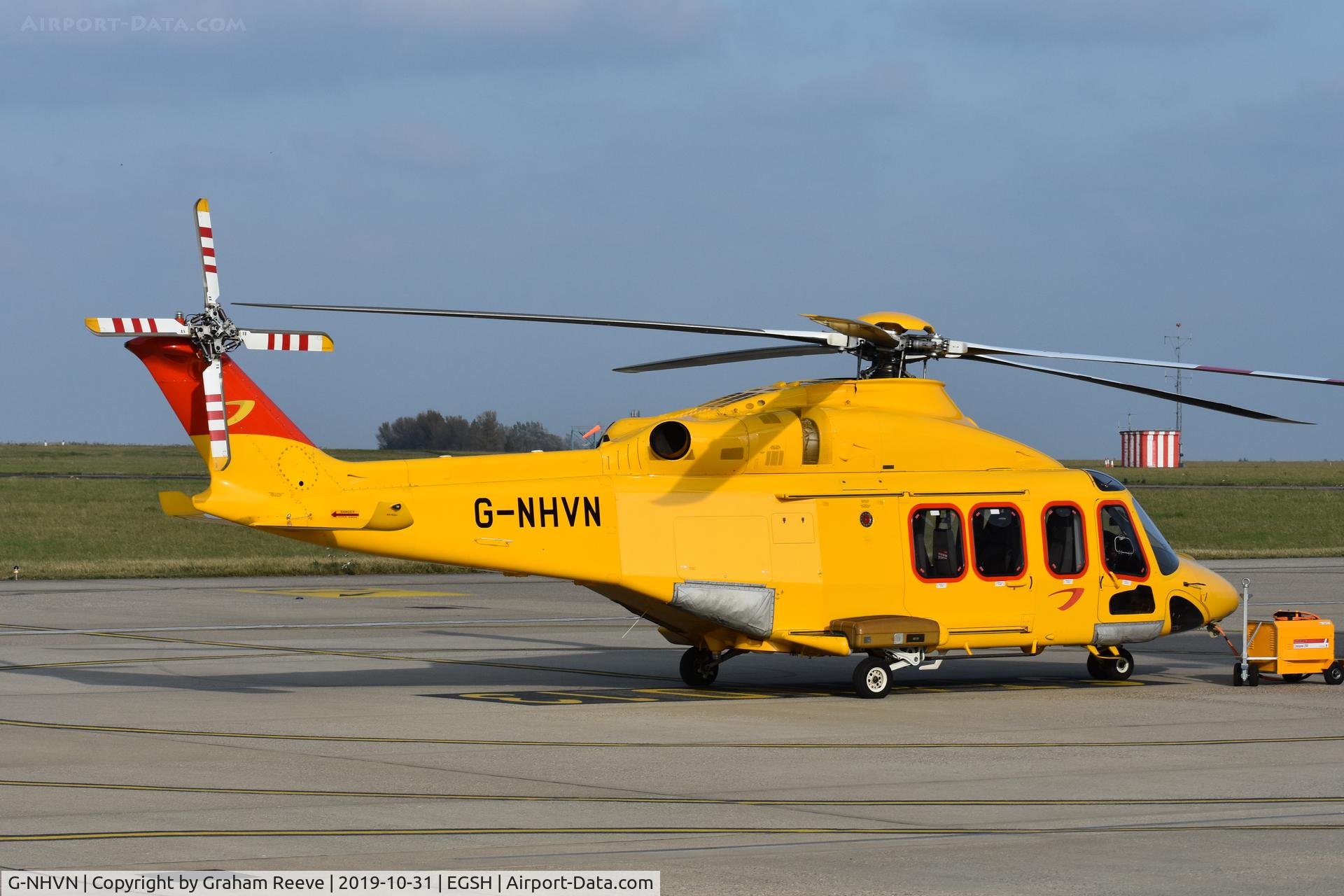 G-NHVN, 2015 AgustaWestland AW-139 C/N 31700, Parked at Norwich.