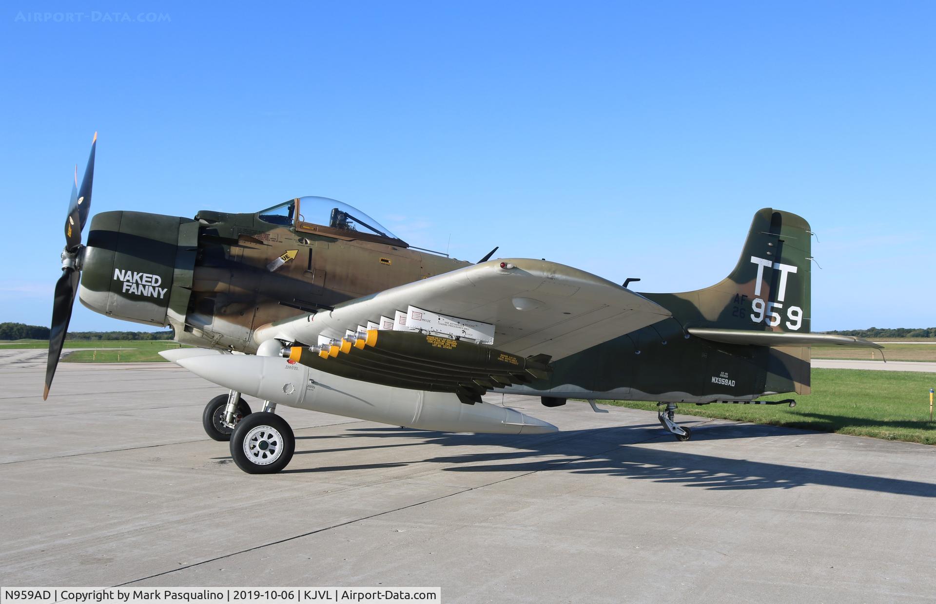 N959AD, Douglas A-1D Skyraider (AD-4NA) C/N 7759, Douglas AD-4NA