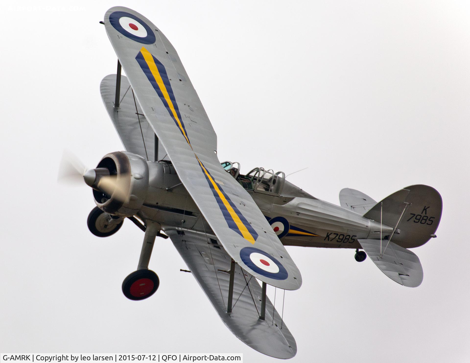 G-AMRK, 1937 Gloster Gladiator Mk1 C/N [L8032], Duxford 12.7.2015