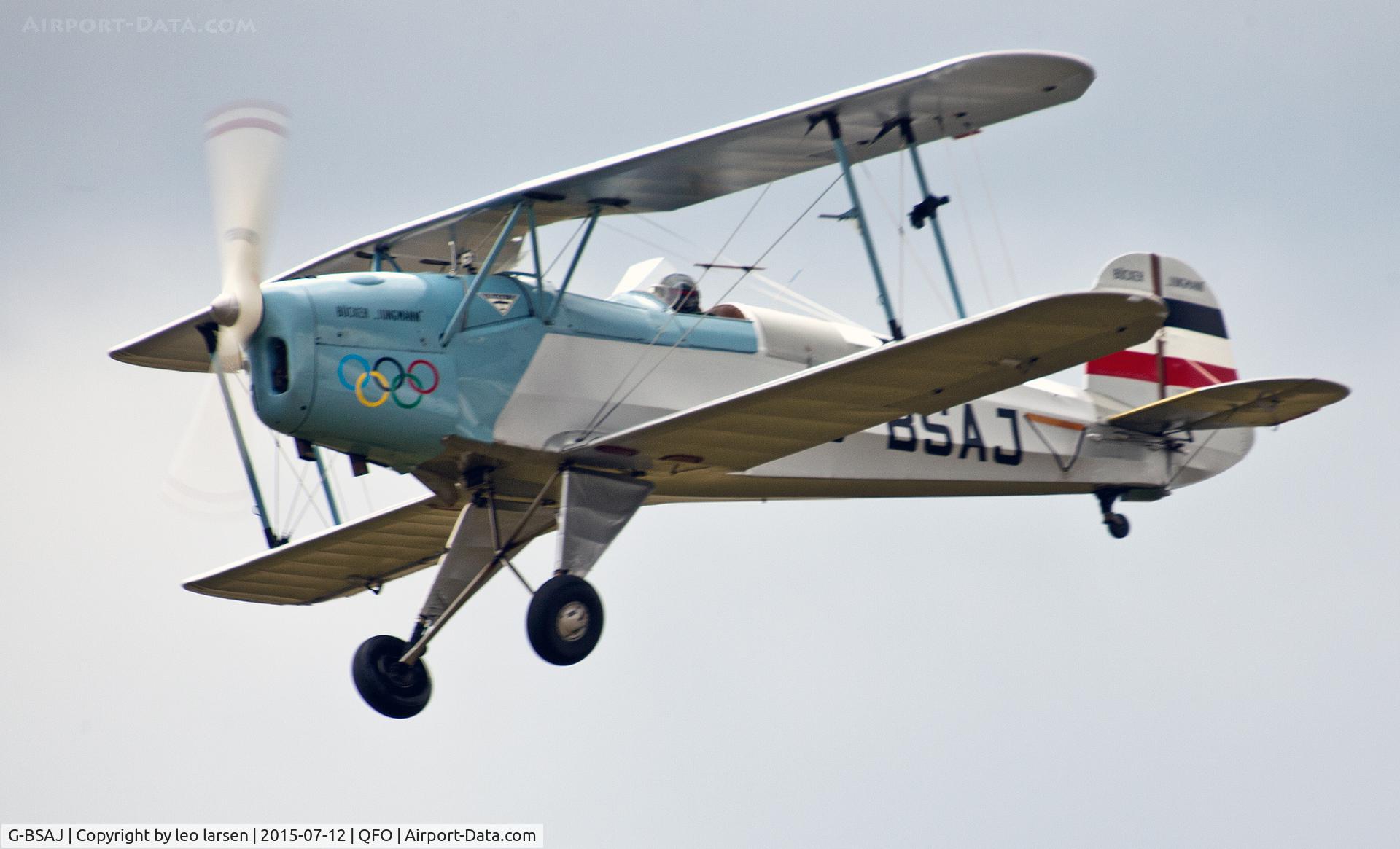 G-BSAJ, 1954 CASA 1-131E Jungmann C/N 2209, Duxford 12.7.2015