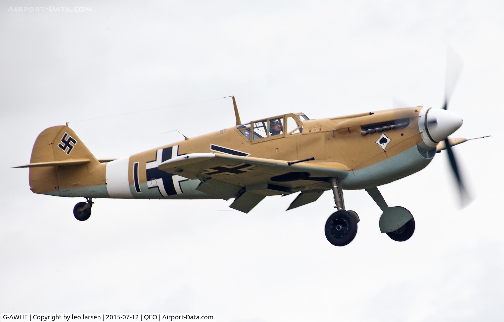 G-AWHE, Hispano HA-1112-M1L Buchon C/N 64, Duxford 12.7.2015