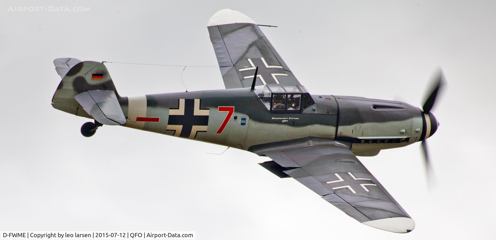 D-FWME, Messerschmitt Bf-109G-4 C/N 0139, Duxford 12.7.2015