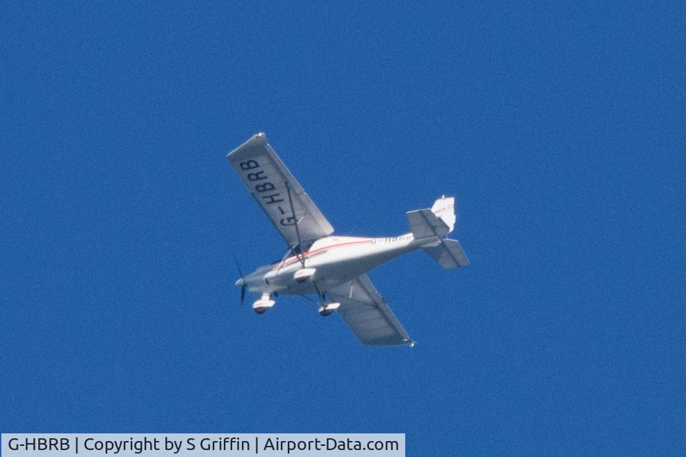 G-HBRB, 2018 Ikarus C42 FB100 Bravo C/N 1811-7550, Seen over north Norfolk 31/10/2019