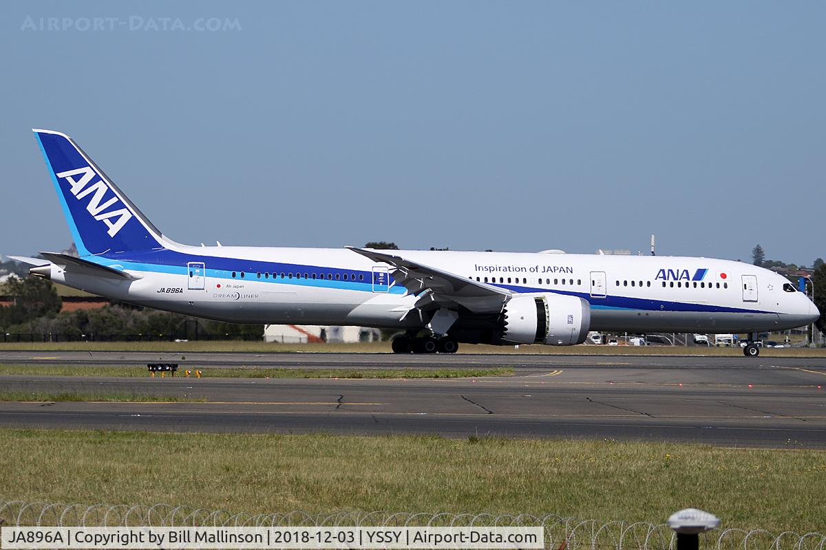 JA896A, 2017 Boeing 787-9 Dreamliner Dreamliner C/N 34499, TAXI FROM 34L