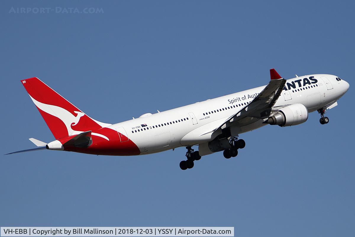 VH-EBB, 2002 Airbus A330-201 C/N 0522, OFF TO PER