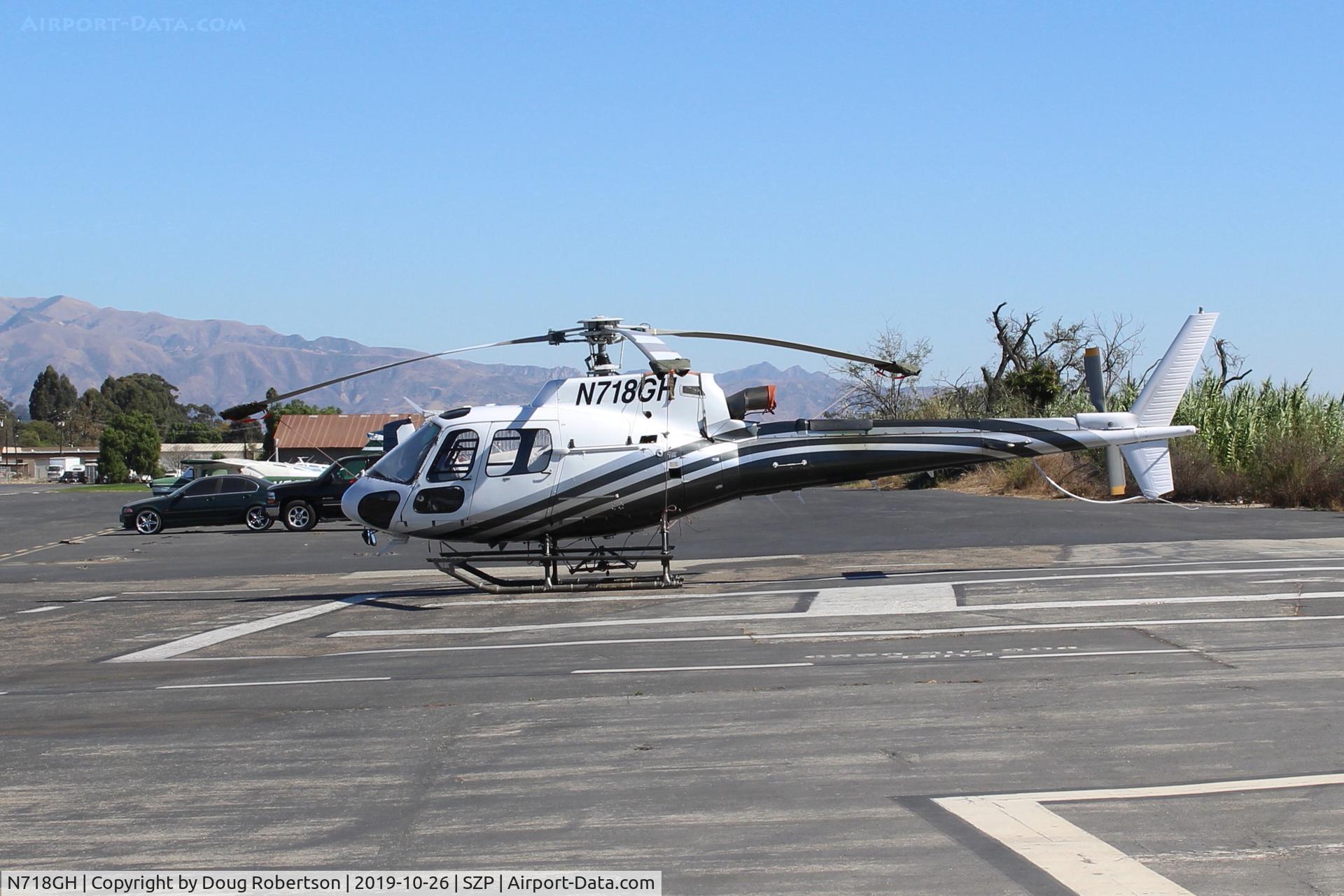 N718GH, 2001 Eurocopter AS-350B-3 Ecureuil Ecureuil C/N 3435, 2001 Eurocopter ARRIEL AS 350 B3 ECUREUIL, Turbomecha 2B1 Turbo-Shaft, 847 SHP, on Helicopter ramp