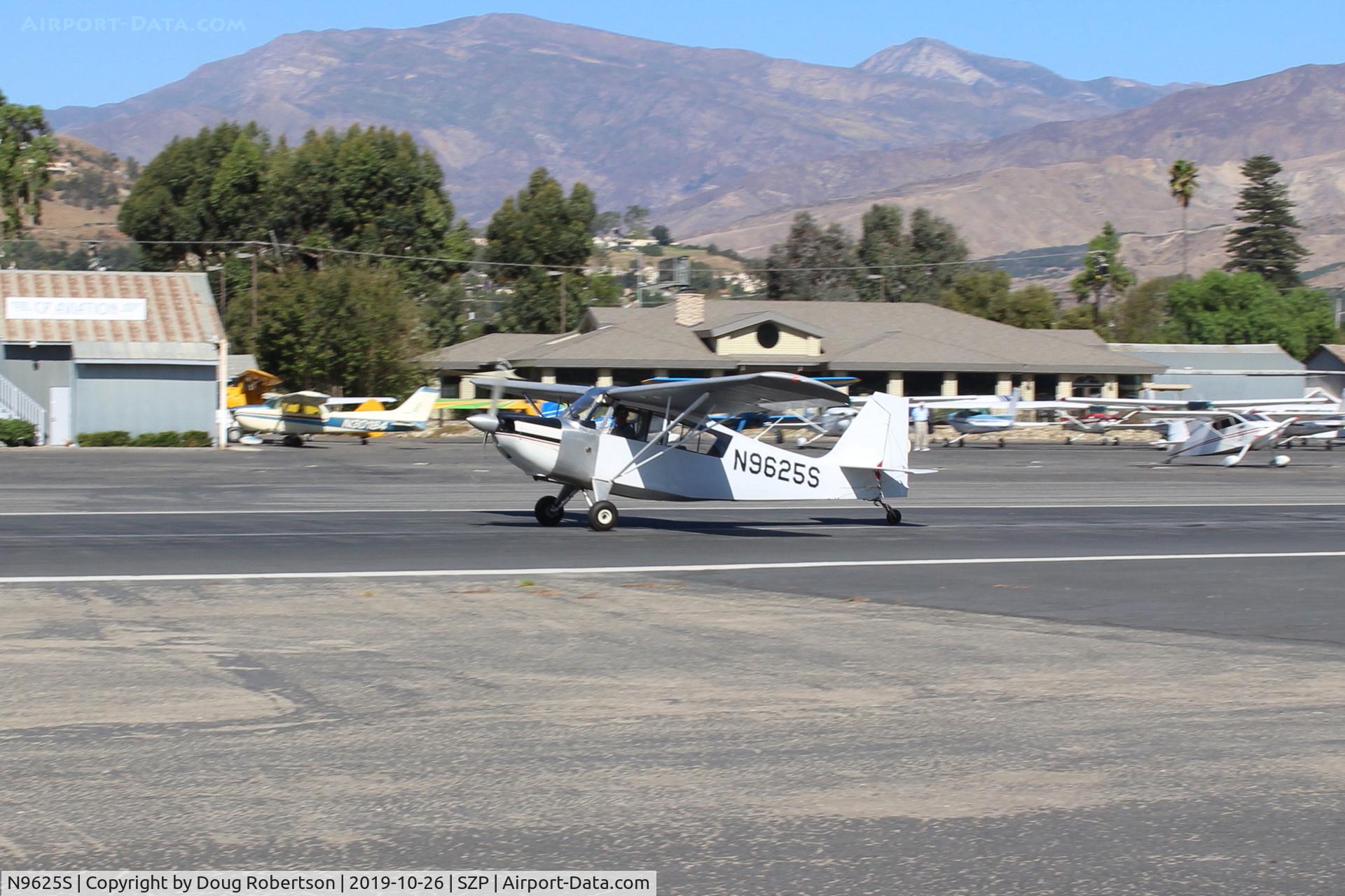 N9625S, 1966 Champion 7GCAA Citabria C/N 57, 1966 Champion 7GCAA CITABRIA, Lycoming O-320 150 hp, landing roll Rwy 22