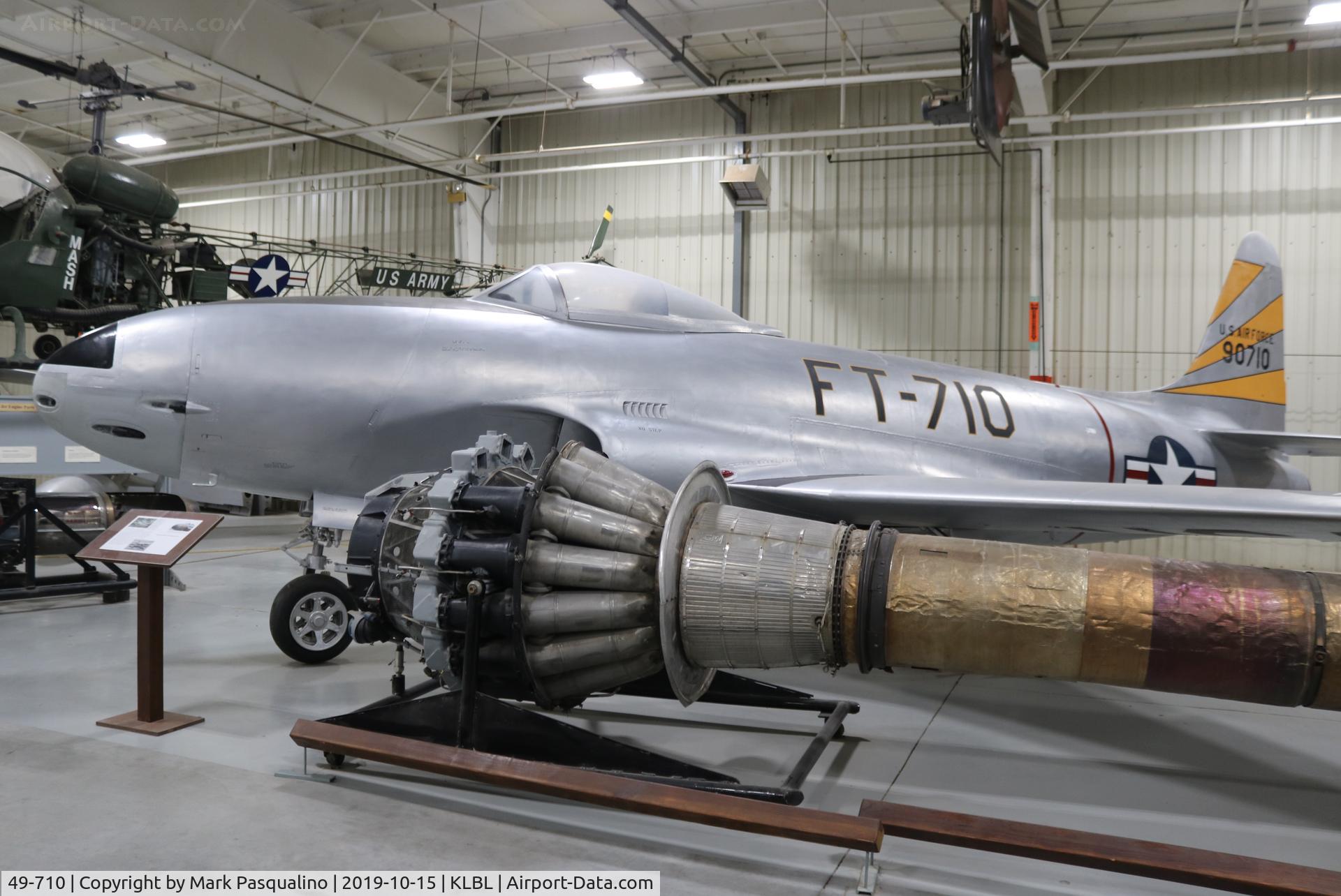 49-710, 1949 Lockheed F-80C-10-LO Shooting Star C/N 080-2458, Lockheed F-80C