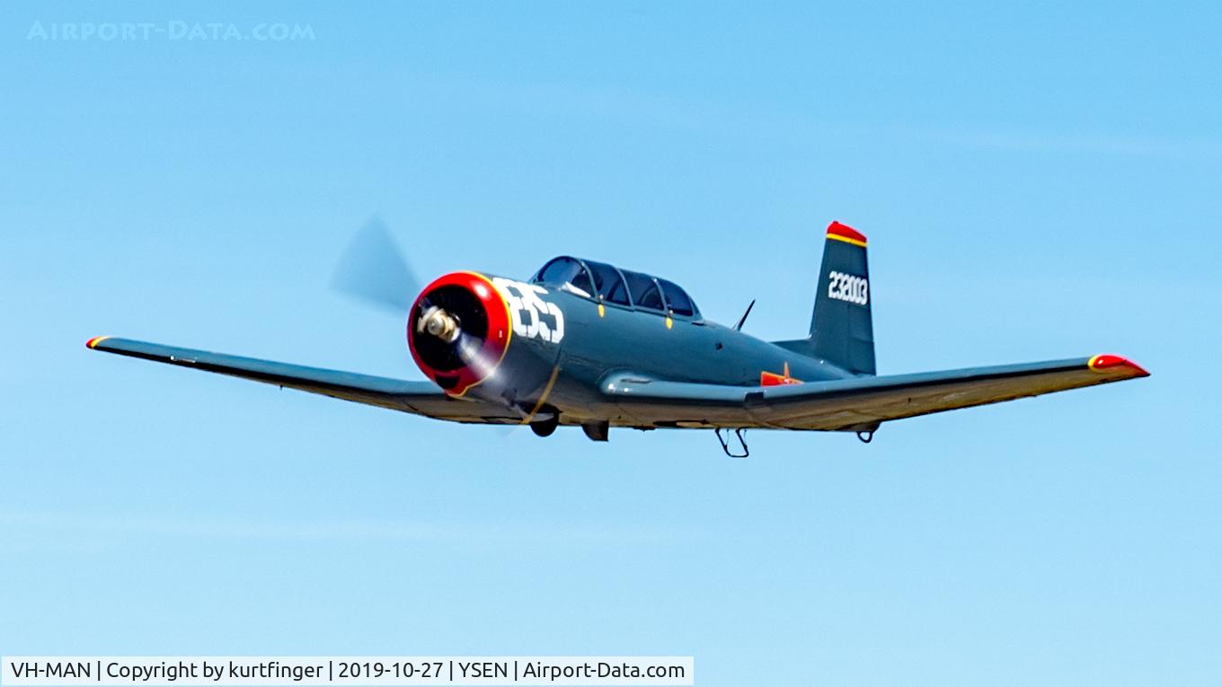 VH-MAN, 1962 Nanchang CJ-6A C/N 232003, VH-MAN Nanchang CJ-6A code 85 Serpentine airfield 271019.