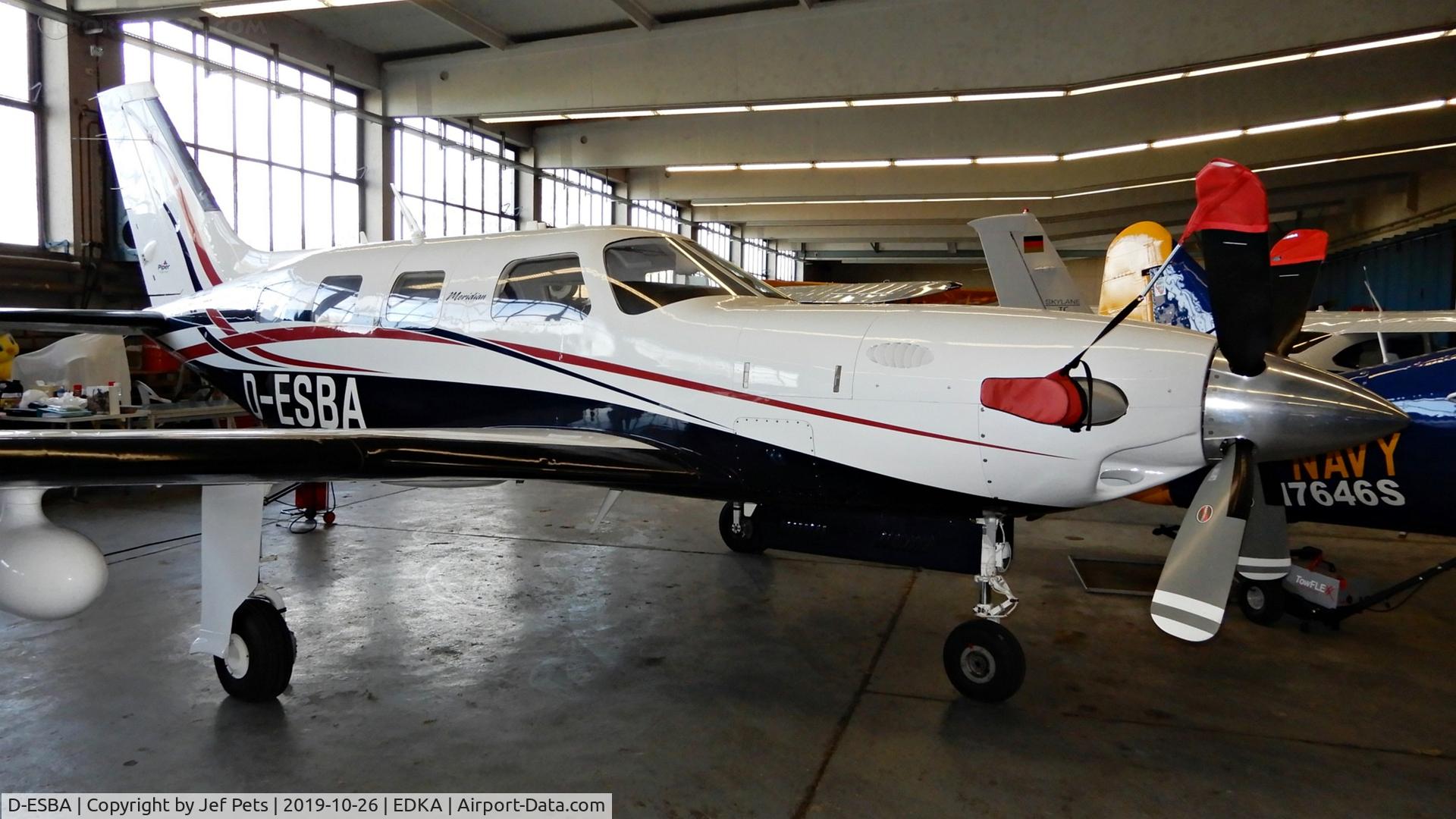 D-ESBA, 2007 Piper PA-46-500TP Malibu Meridian C/N 4697291, At Aachen.