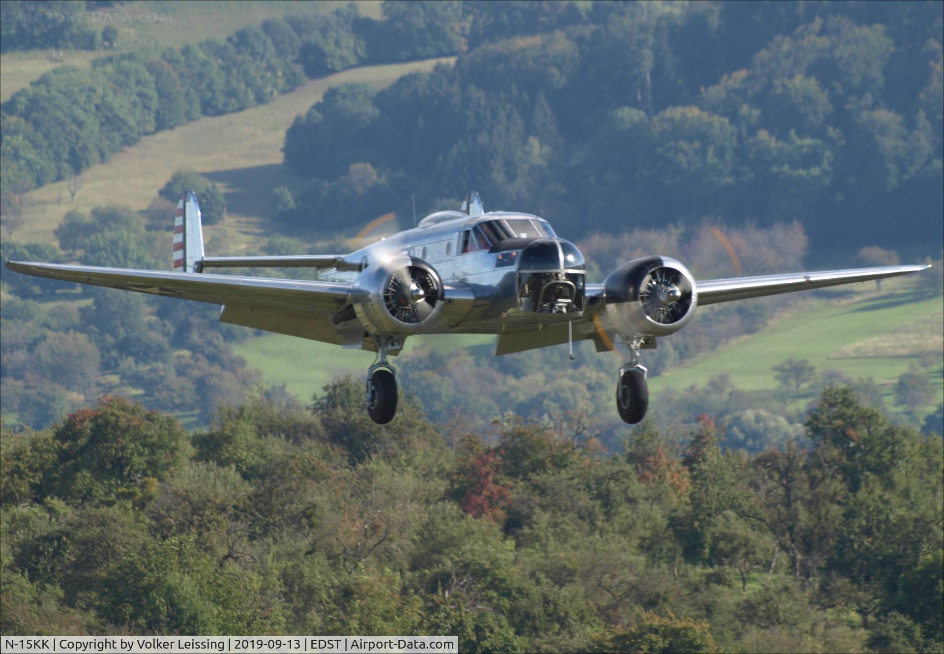 N-15KK, 1943 Beech AT-11 C/N 4000, landing at ott19