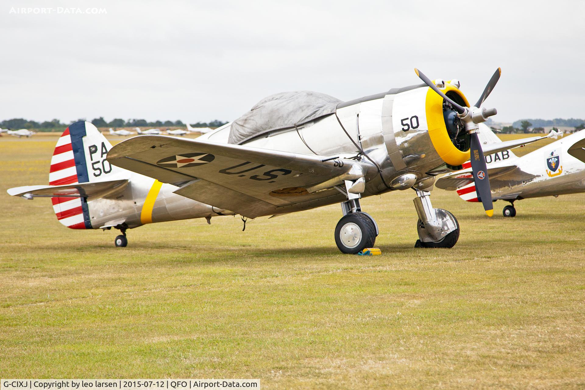 G-CIXJ, 1939 Curtiss P-36C Hawk C/N 38-210, Duxford 12.7.2015