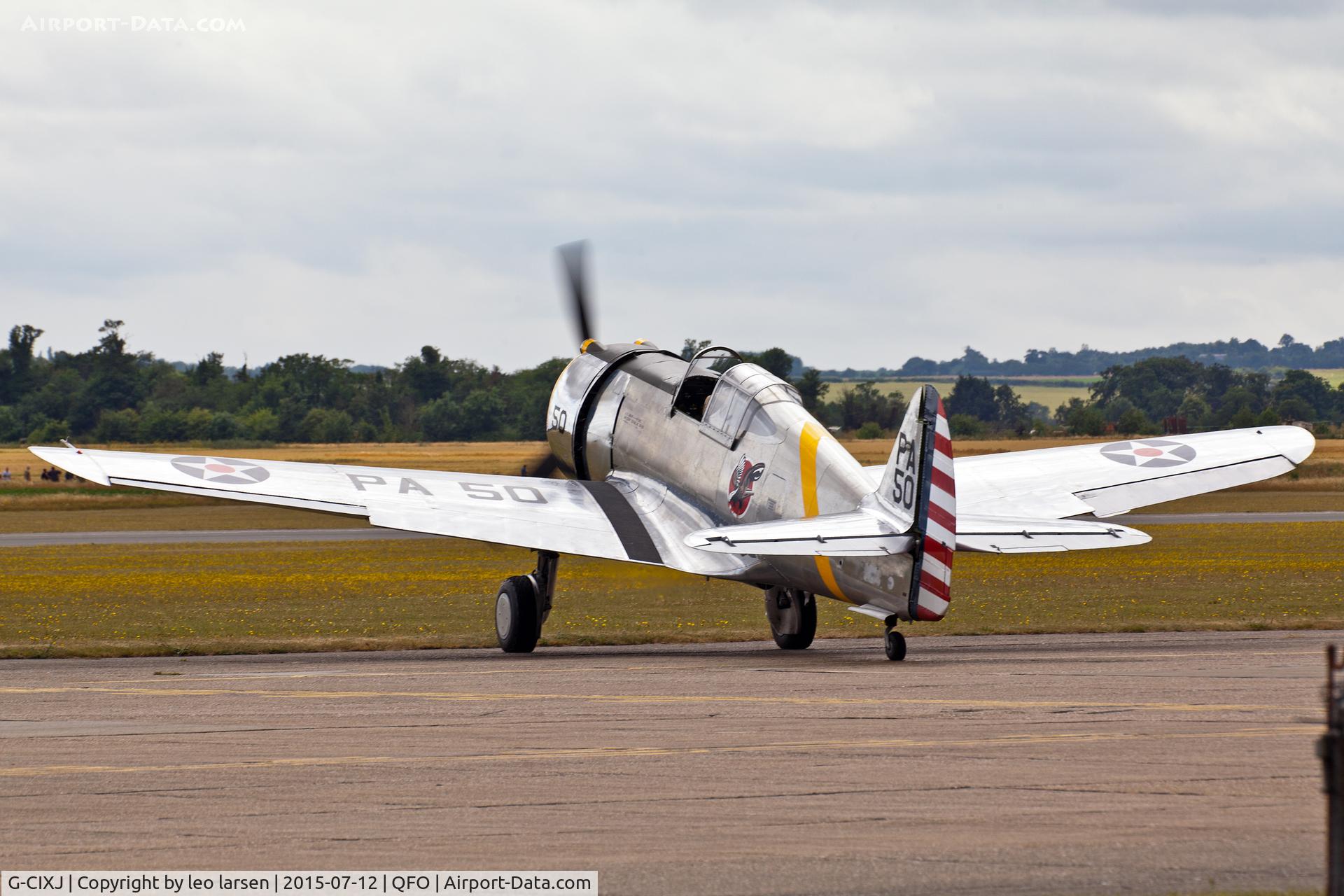G-CIXJ, 1939 Curtiss P-36C Hawk C/N 38-210, Duxford 12.7.2015