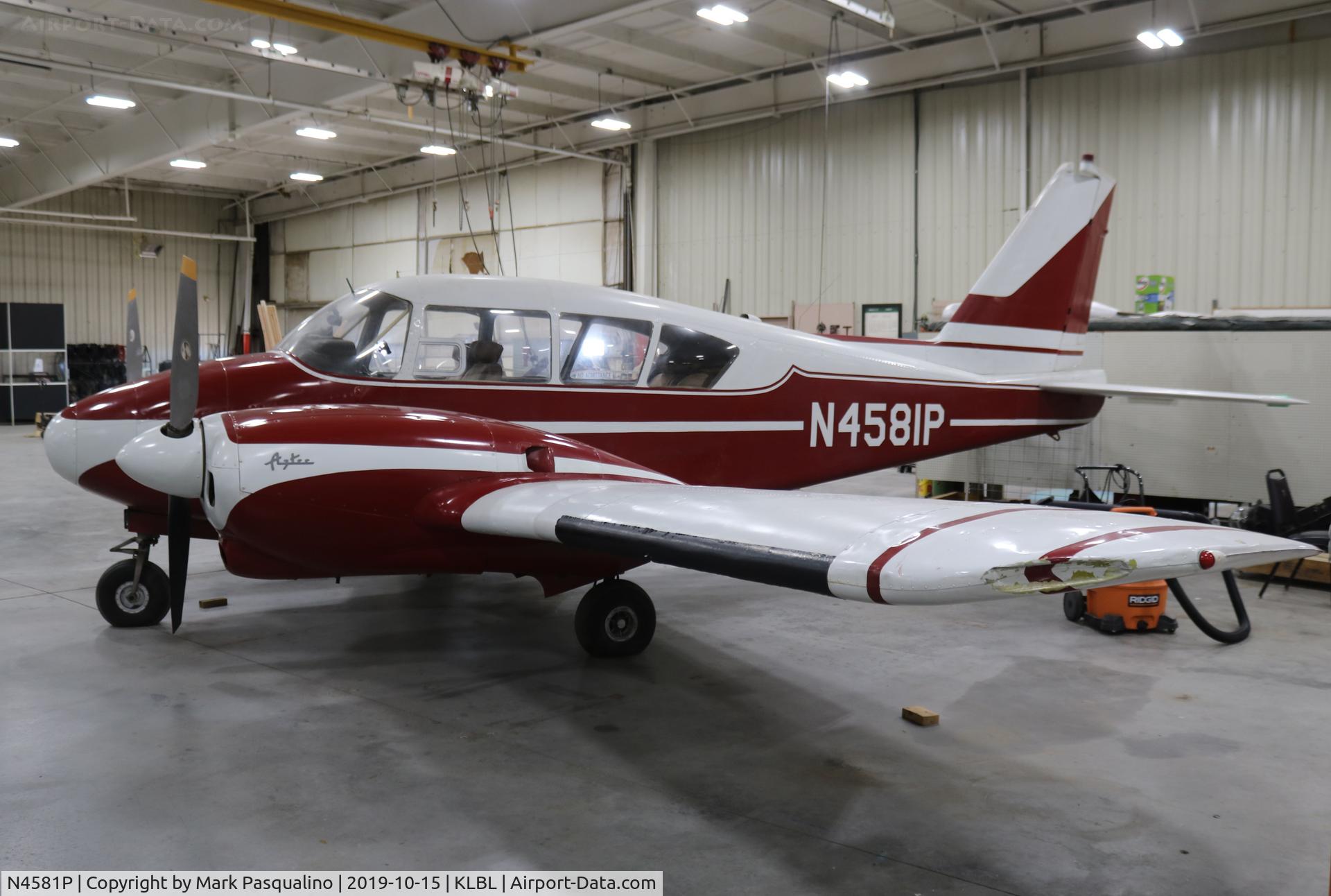 N4581P, 1960 Piper PA-23-250 Aztec C/N 27-90, Piper PA-23-250