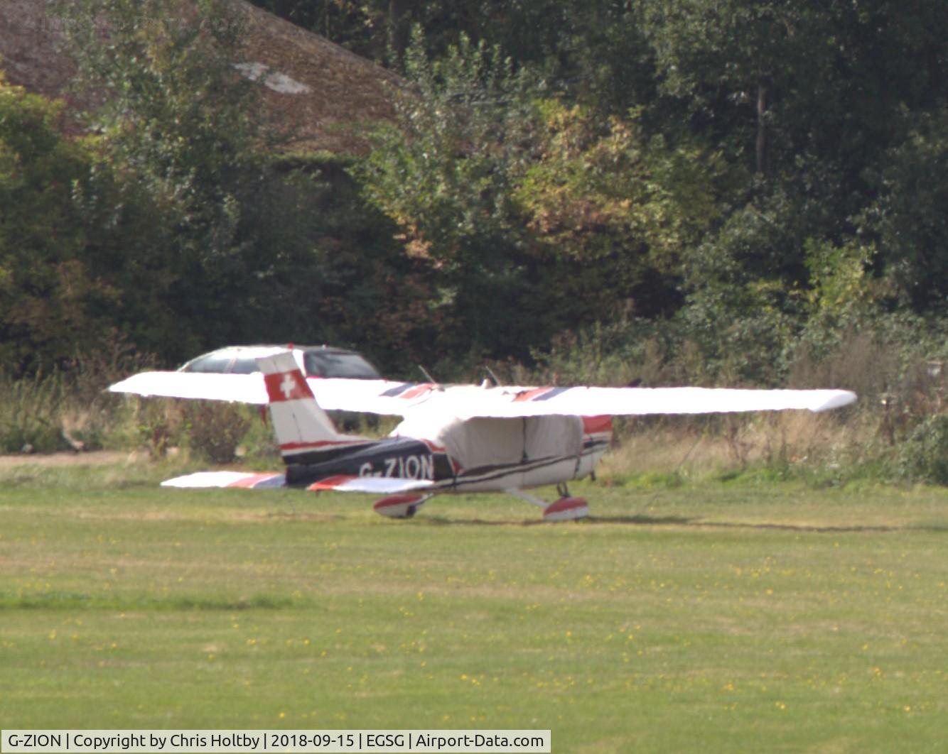 G-ZION, 1972 Cessna 177B Cardinal C/N 17701690, Parked at Stapleford Tawney, Essex