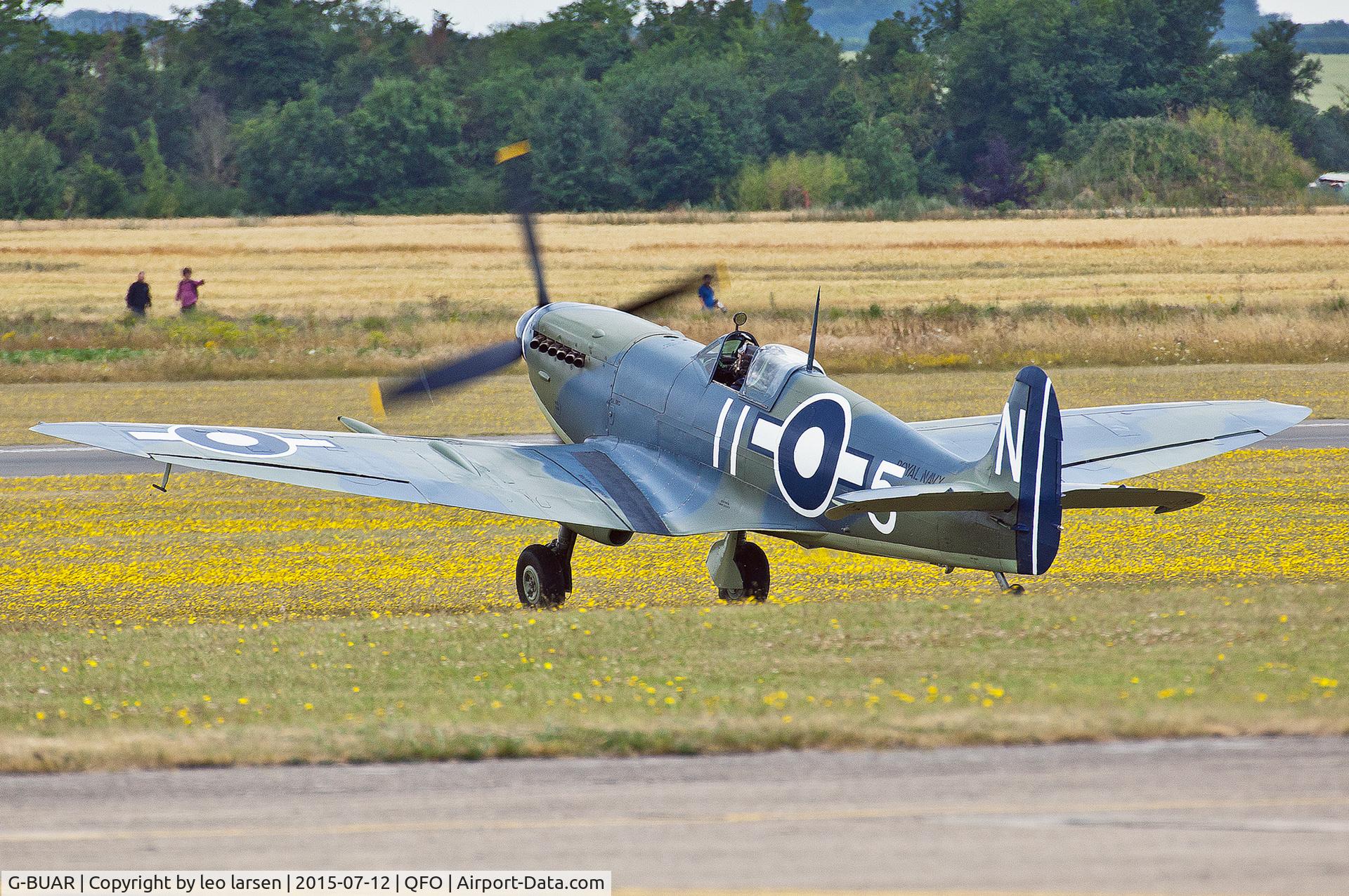 G-BUAR, 1944 Supermarine 358 Seafire LF.III C/N AIR/2605/C23(C), Duxford 12.7.2015