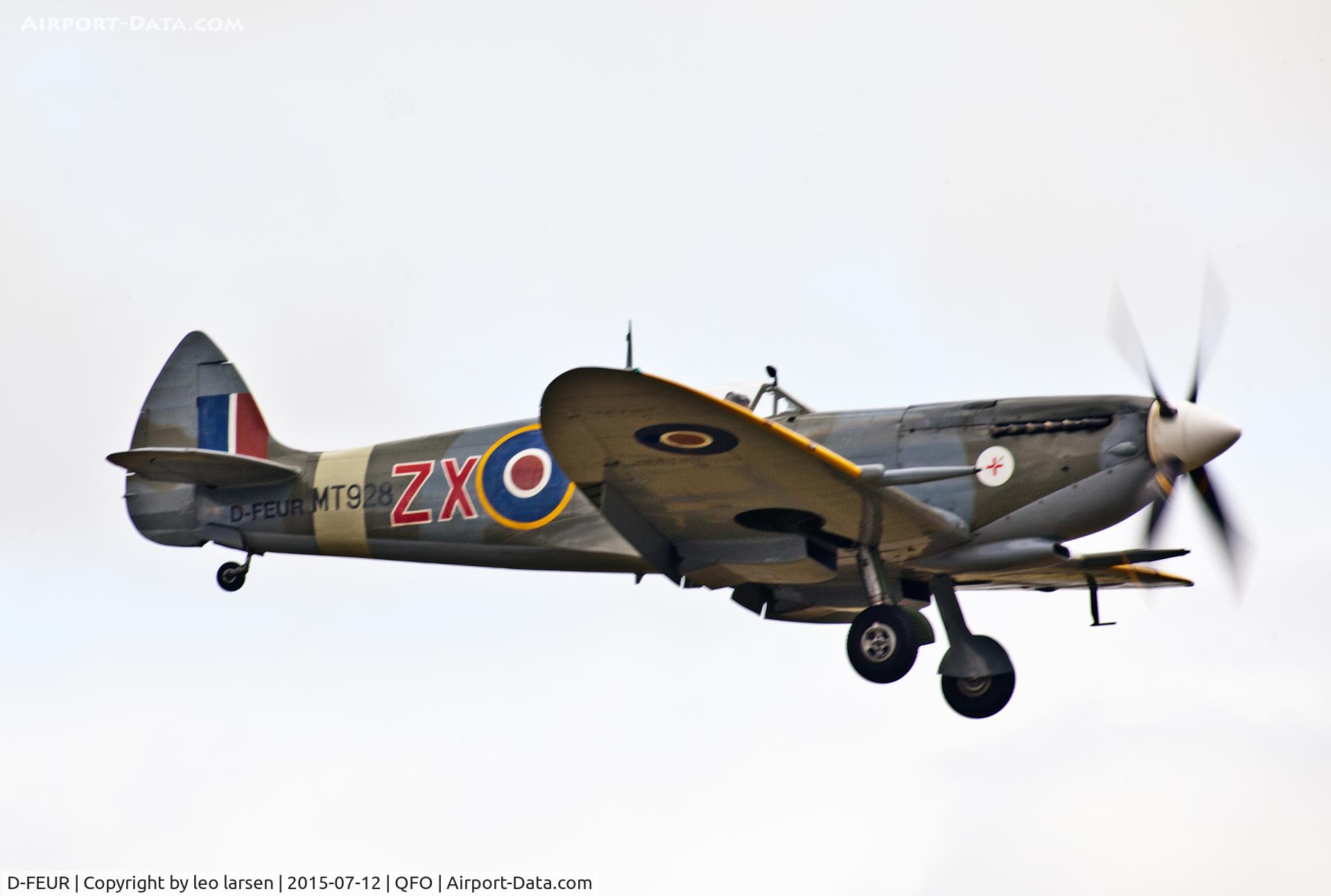 D-FEUR, 1944 Supermarine 359 Spitfire HF.VIIIc C/N 6S/583793, Duxford 12.7.2015