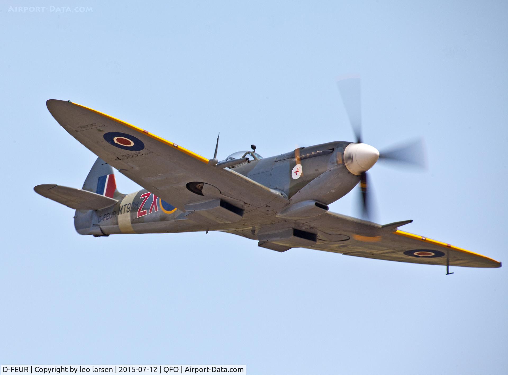 D-FEUR, 1944 Supermarine 359 Spitfire HF.VIIIc C/N 6S/583793, Duxford 12.7.2015