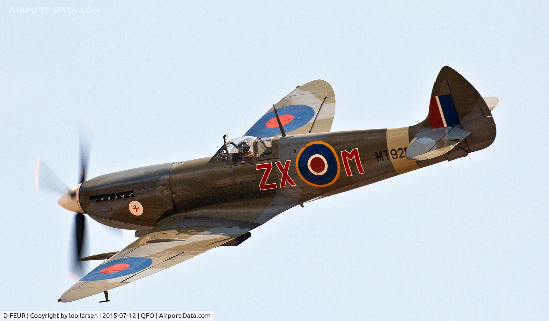 D-FEUR, 1944 Supermarine 359 Spitfire HF.VIIIc C/N 6S/583793, Duxford 12.7.2015