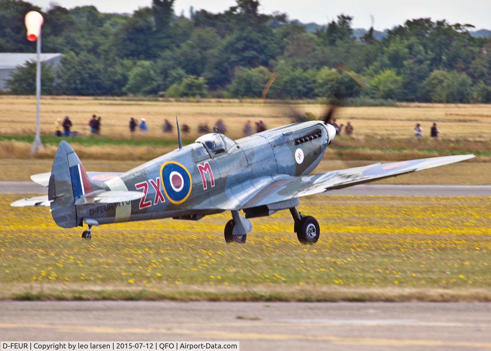 D-FEUR, 1944 Supermarine 359 Spitfire HF.VIIIc C/N 6S/583793, Duxford 12.7.2015