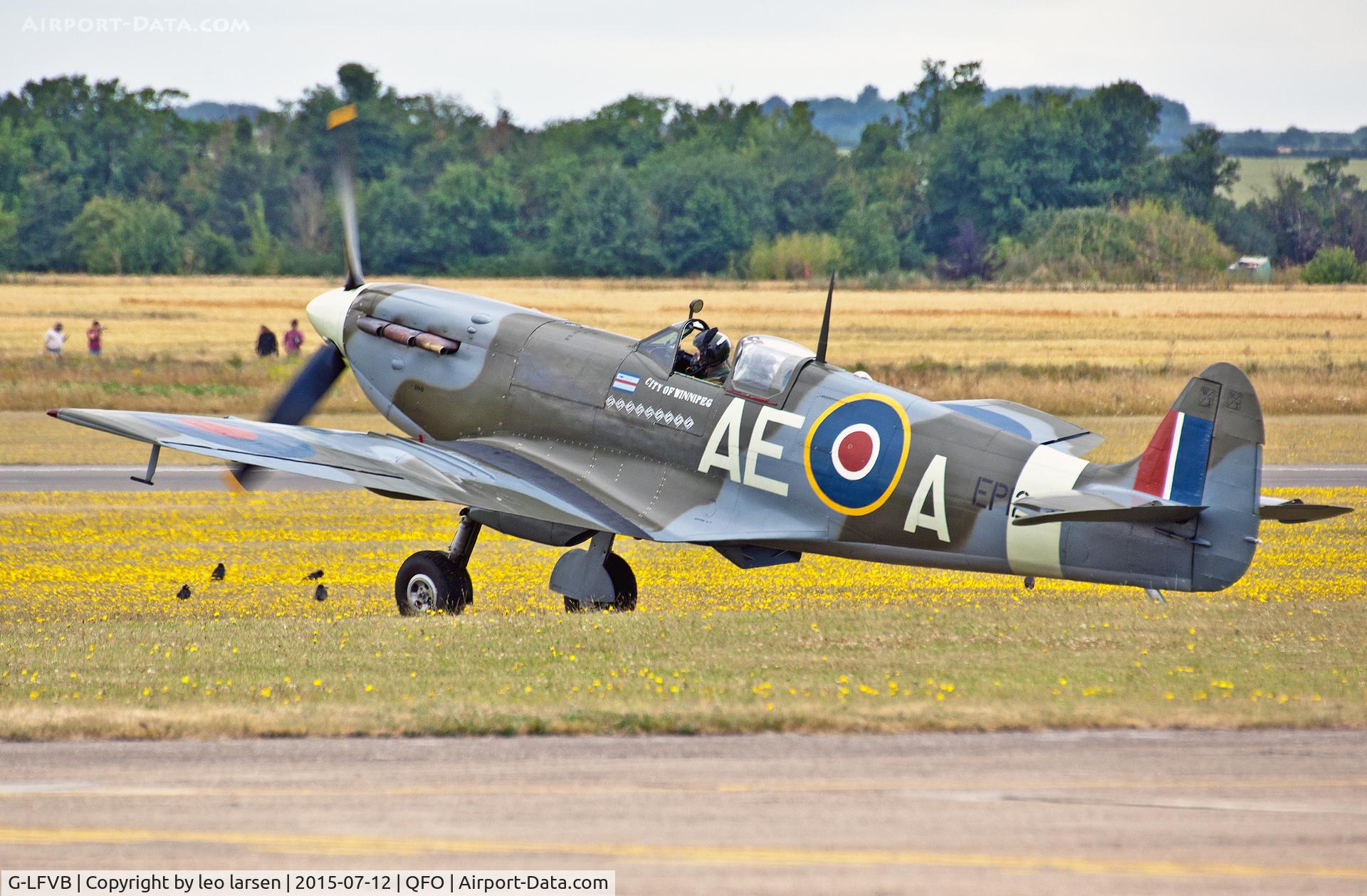 G-LFVB, 1942 Supermarine 349 Spitfire LF.Vb C/N CBAF.2403, Duxford 12.7.2015