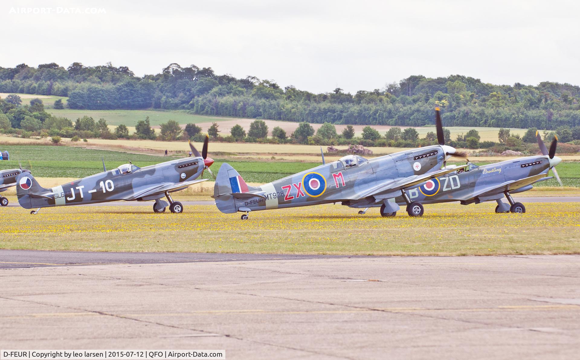 D-FEUR, 1944 Supermarine 359 Spitfire HF.VIIIc C/N 6S/583793, Duxford 12.7.2015