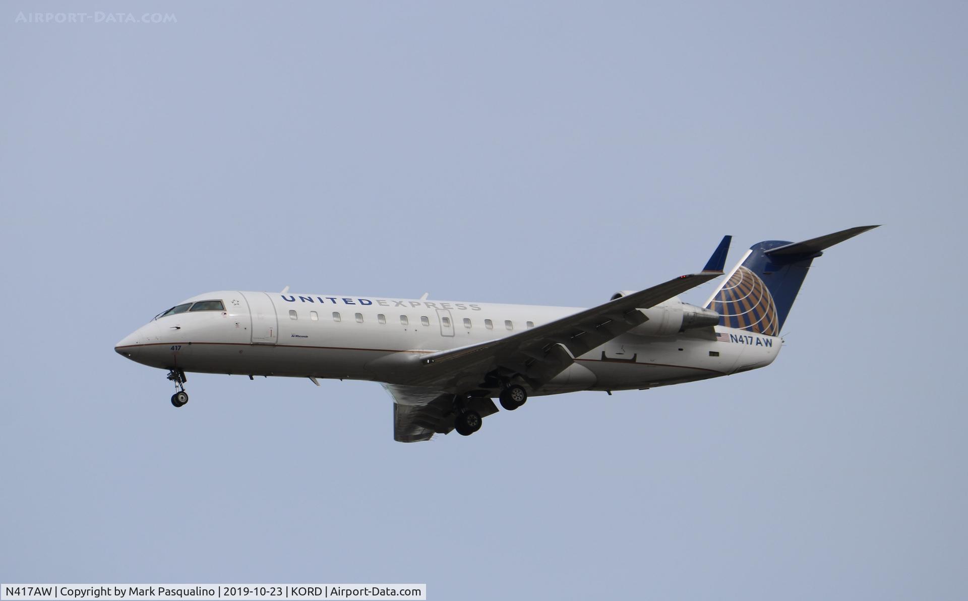 N417AW, 2002 Bombardier CRJ-200LR (CL-600-2B19) C/N 7610, CL-600-2B19