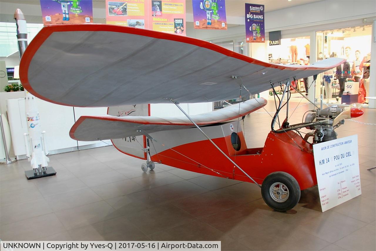 UNKNOWN, Mignet HM.14 Pou-du-Ciel C/N Unknown-1, Pou du ciel HM.14 cn 130, displayed at Bordeaux, CAEA collection