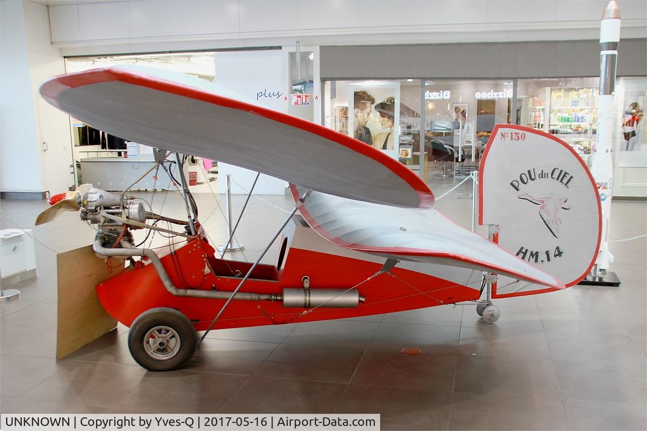 UNKNOWN, Mignet HM.14 Pou-du-Ciel C/N Unknown-1, Pou du ciel HM.14 cn 130, displayed at Bordeaux, CAEA collection