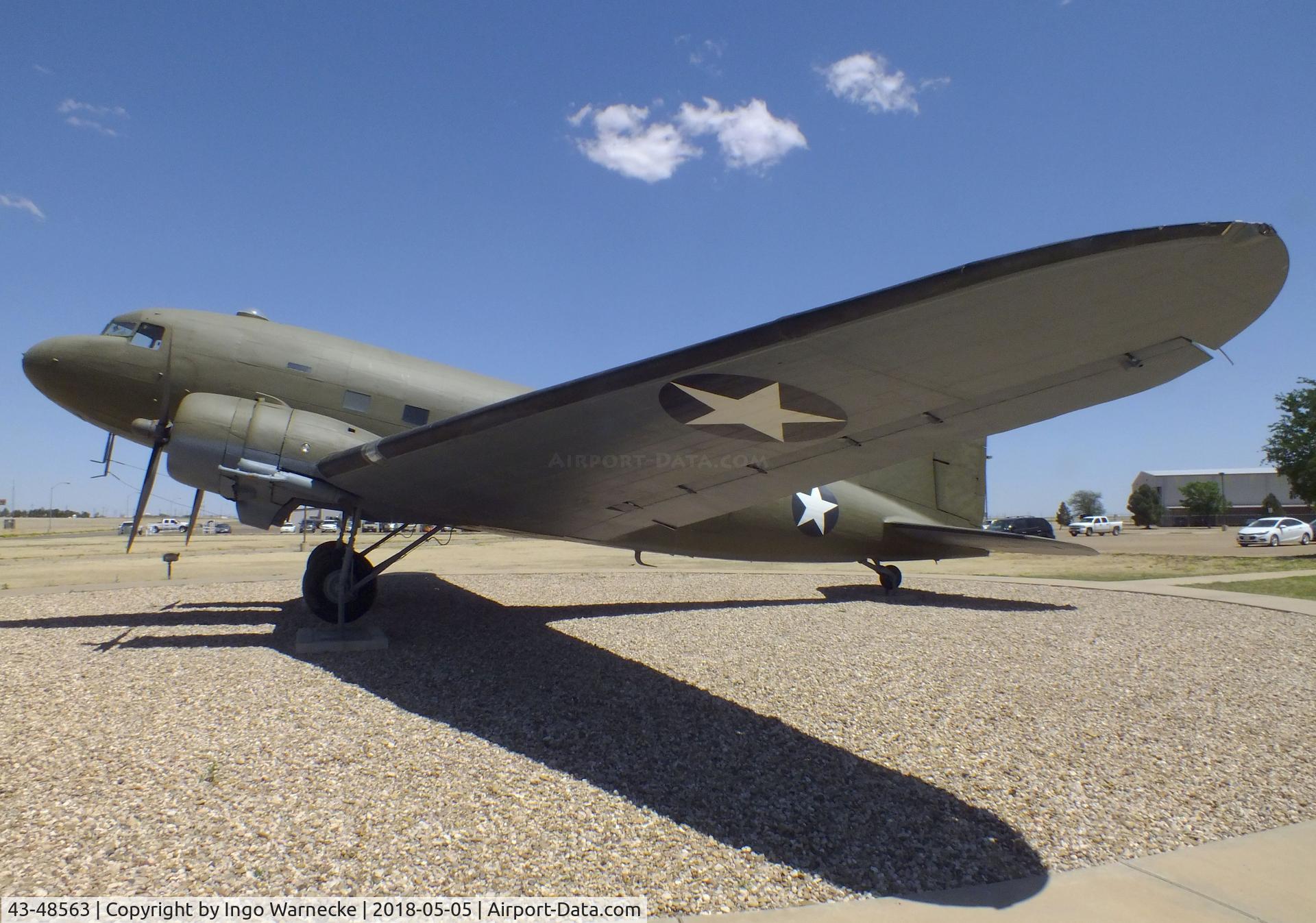 43-48563, 1944 Douglas DC3C (C-47B) C/N 14379, Douglas C-47 outside the Silent Wings Museum, Lubbock TX