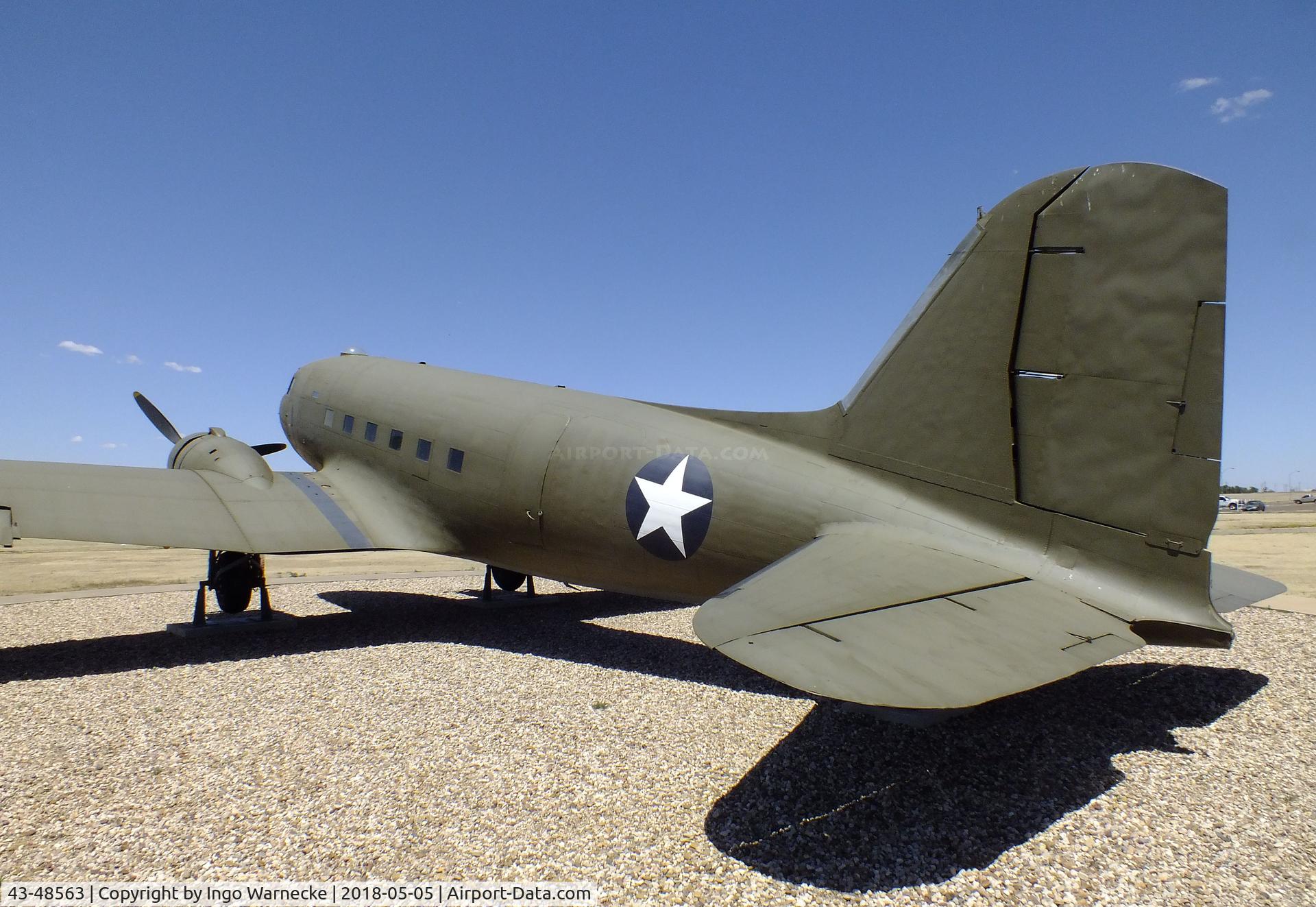 43-48563, 1944 Douglas DC3C (C-47B) C/N 14379, Douglas C-47 outside the Silent Wings Museum, Lubbock TX
