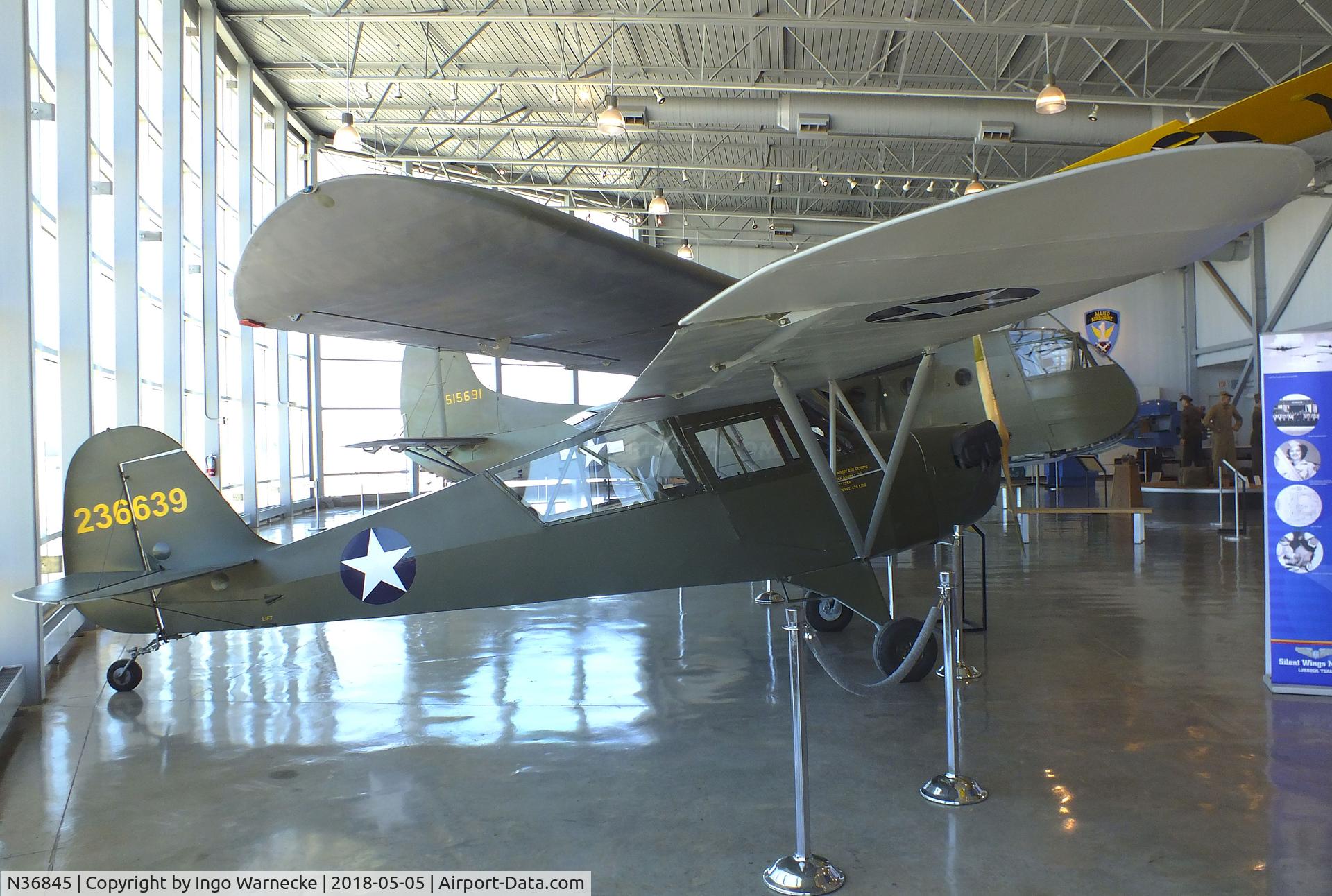 N36845, Aeronca 65-TAC C/N F1731-TA, Aeronca 65-TAC (L-3E) at the Silent Wings Museum, Lubbock TX
