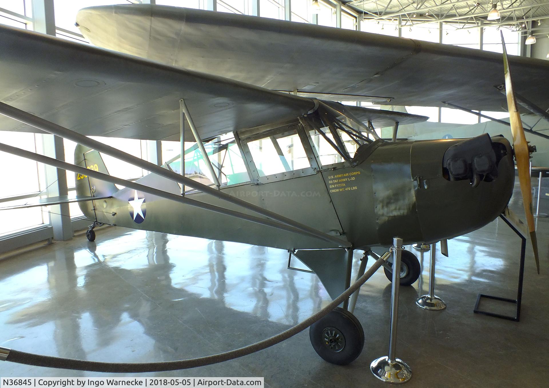 N36845, Aeronca 65-TAC C/N F1731-TA, Aeronca 65-TAC (L-3E) at the Silent Wings Museum, Lubbock TX