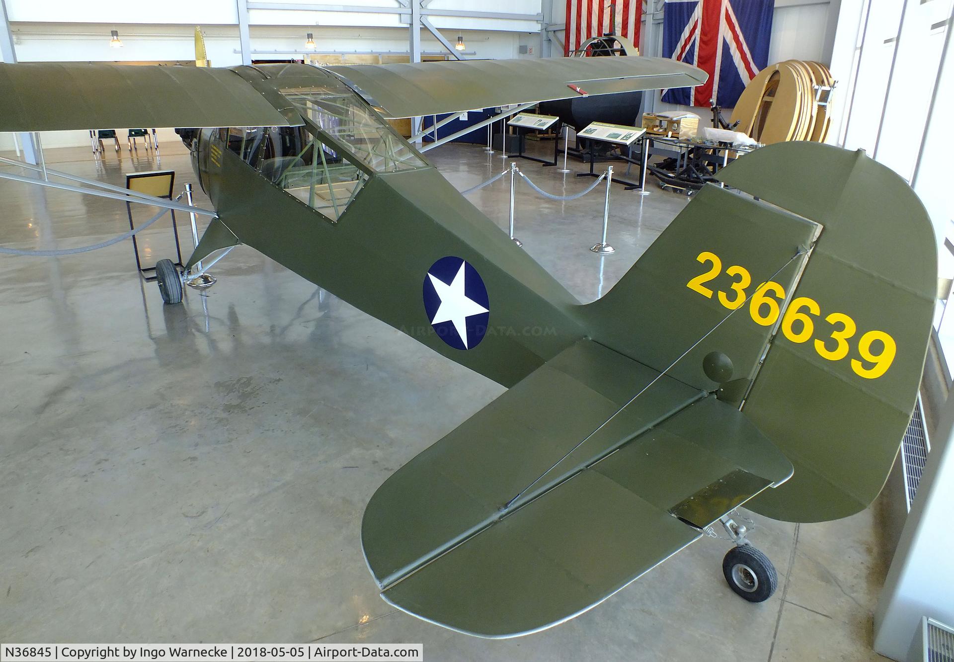 N36845, Aeronca 65-TAC C/N F1731-TA, Aeronca 65-TAC (L-3E) at the Silent Wings Museum, Lubbock TX
