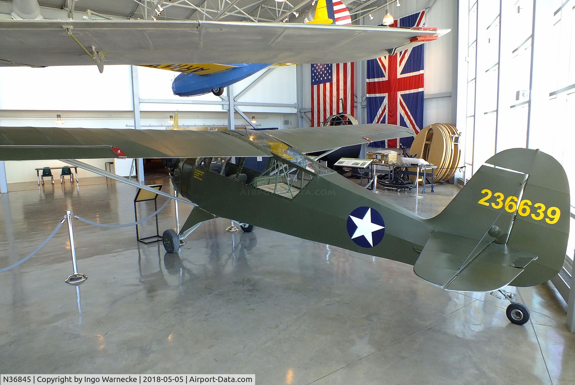 N36845, Aeronca 65-TAC C/N F1731-TA, Aeronca 65-TAC (L-3E) at the Silent Wings Museum, Lubbock TX