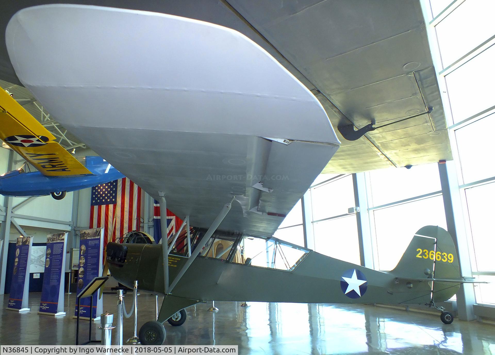 N36845, Aeronca 65-TAC C/N F1731-TA, Aeronca 65-TAC (L-3E) at the Silent Wings Museum, Lubbock TX