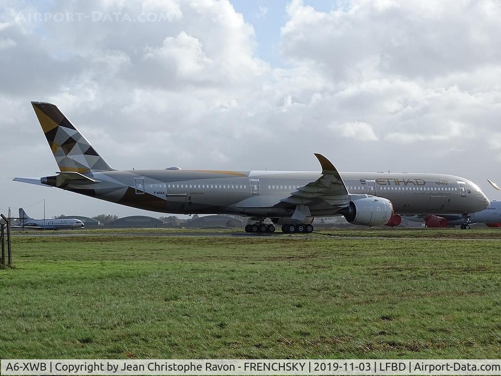 A6-XWB, 2019 Airbus A350-1041 C/N 290, Etihad Airways strored Bordeaux airport