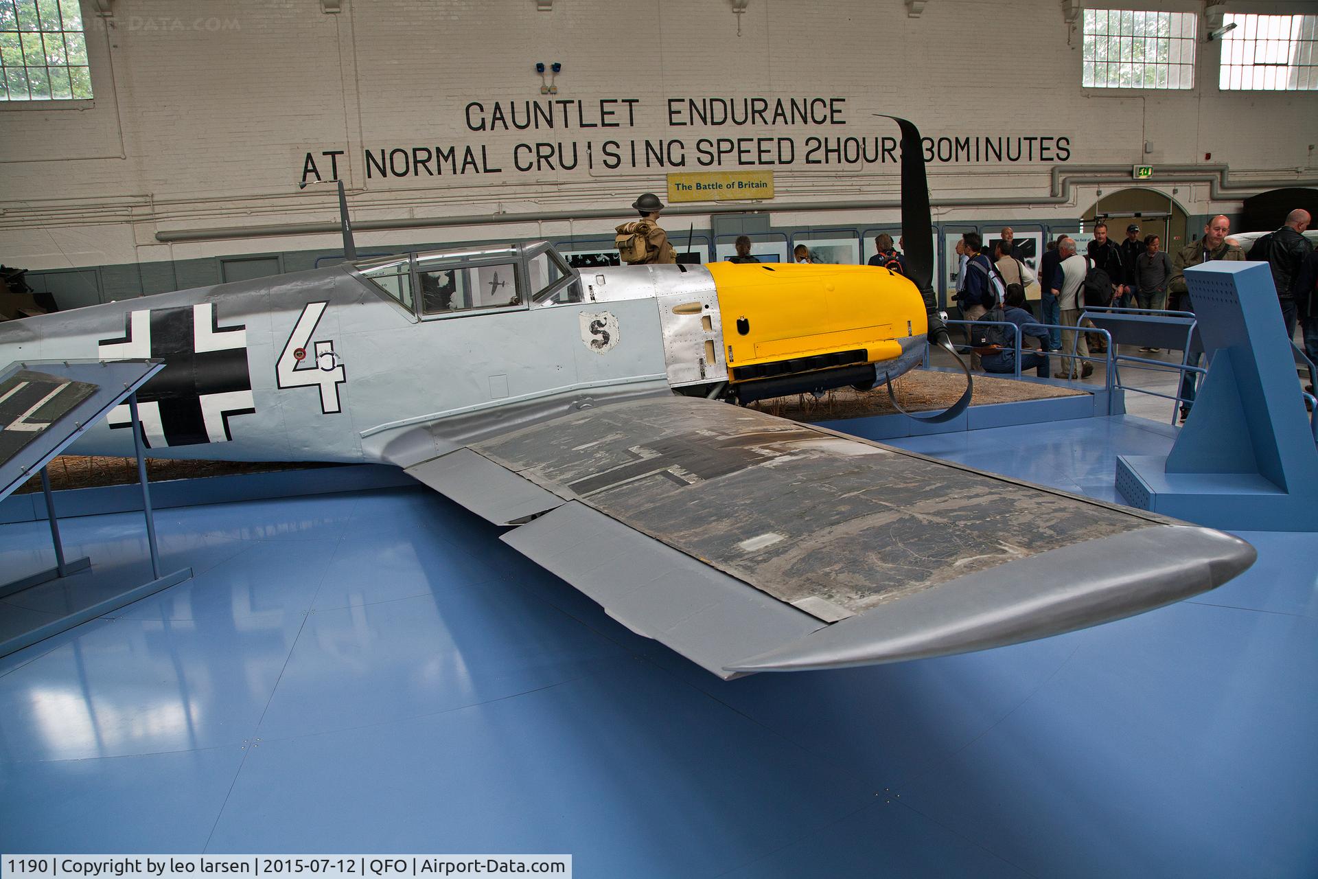 1190, Messerschmitt Bf-109E-3 C/N 1190, Duxford 12.7.2015