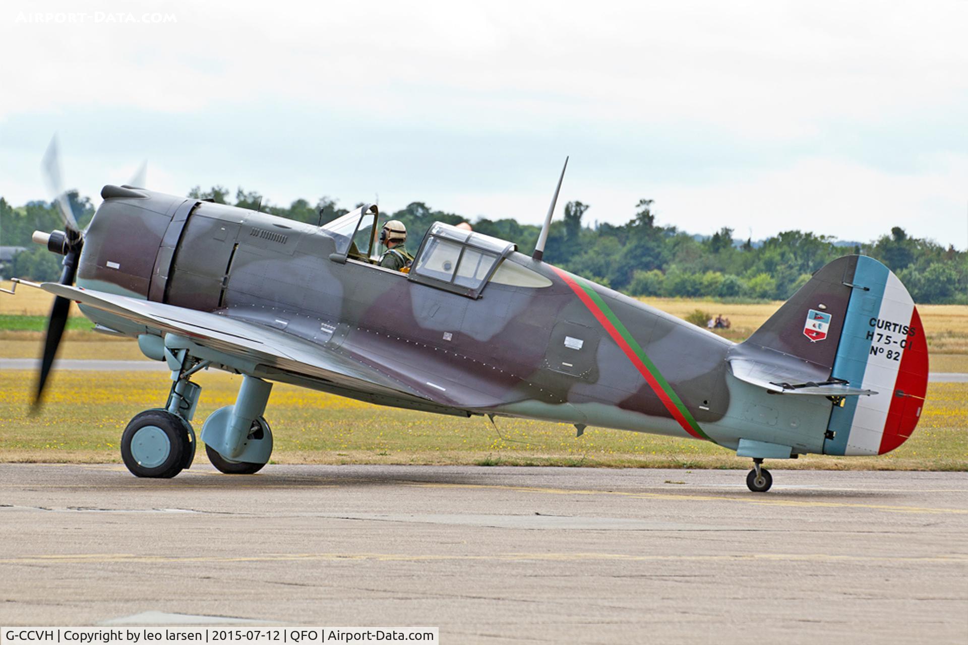 G-CCVH, 1939 Curtiss H-75A-1 C/N 12881, Duxford 12.7.2015