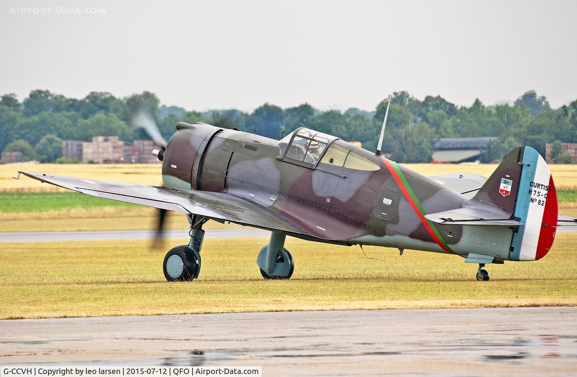 G-CCVH, 1939 Curtiss H-75A-1 C/N 12881, Duxford 12.7.2015
