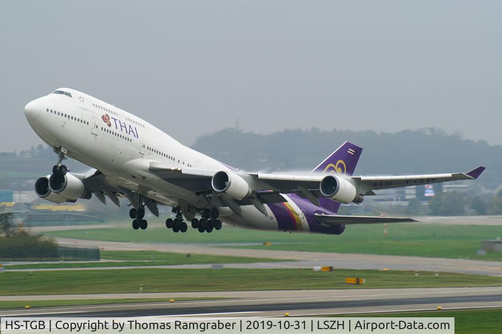 HS-TGB, 2001 Boeing 747-4D7 C/N 32370, Thai Boeing 747-400