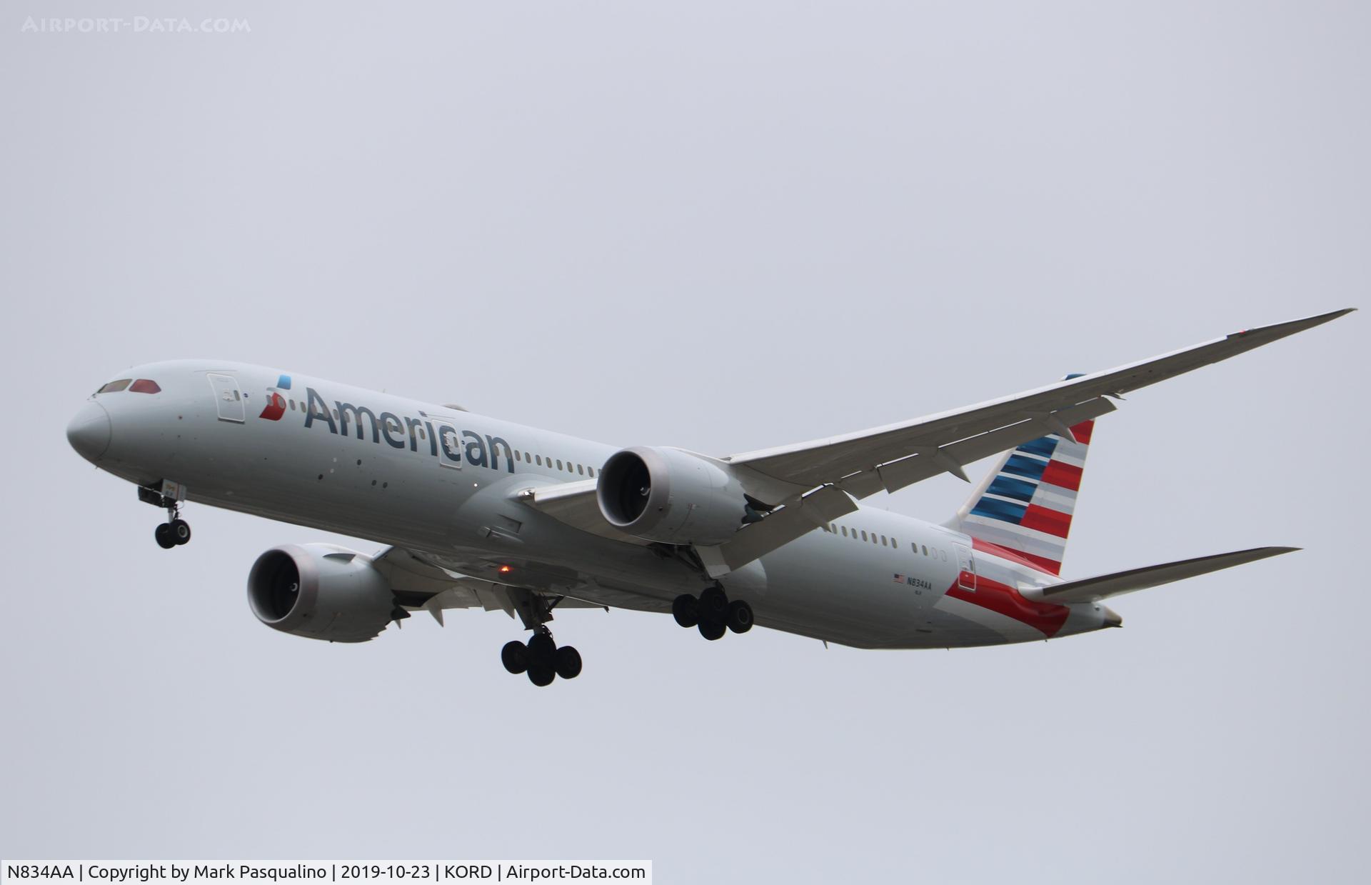 N834AA, 2018 Boeing 787-9 Dreamliner Dreamliner C/N 40653, Boeing 787-9