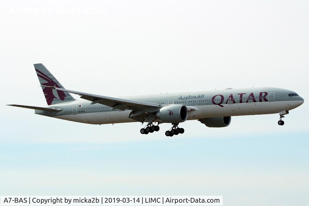 A7-BAS, 2012 Boeing 777-3DZ/ER C/N 41062, Landing