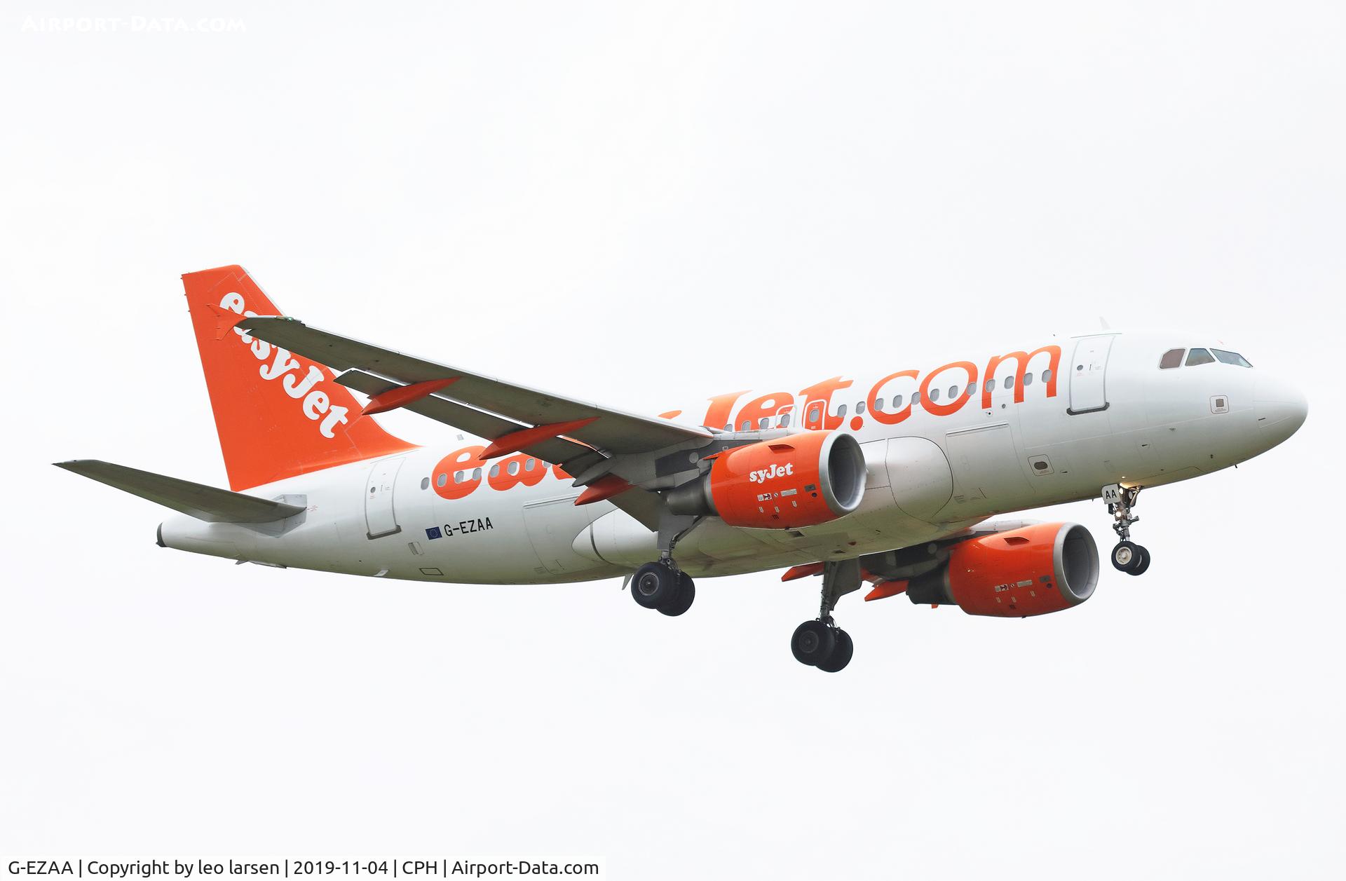 G-EZAA, 2006 Airbus A319-111 C/N 2677, Copenhagen 4.11.2019