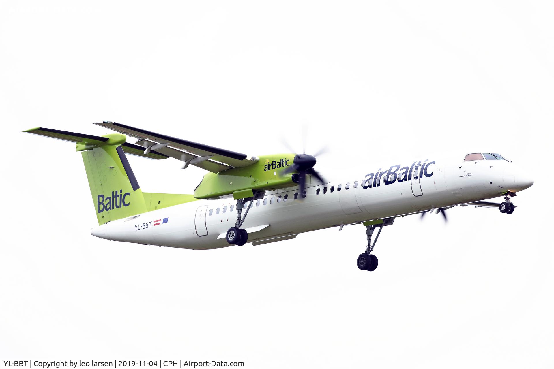 YL-BBT, 2013 De Havilland Canada DHC-8-402 Q400 Dash 8 C/N 4438, Copenhagen 4.11.2019