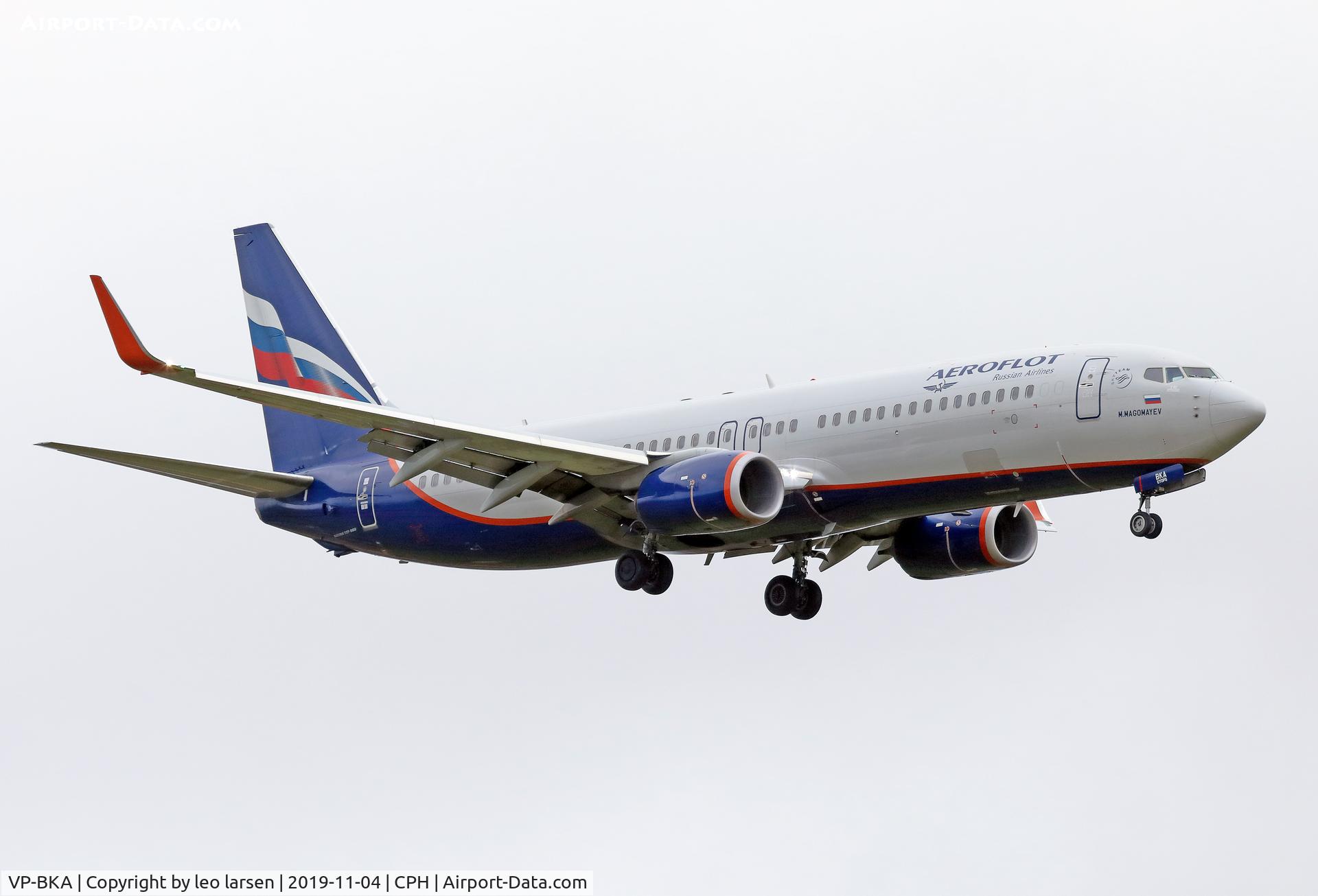 VP-BKA, 2017 Boeing 737-8LJ C/N 41239, Copenhagen 4.11.2019