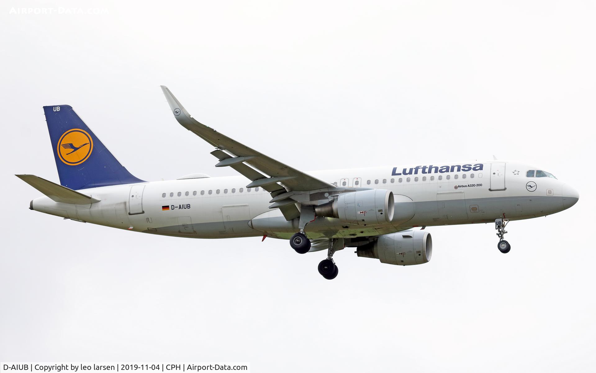 D-AIUB, 2014 Airbus A320-214 C/N 5972, Copenhagen 4.11.2019