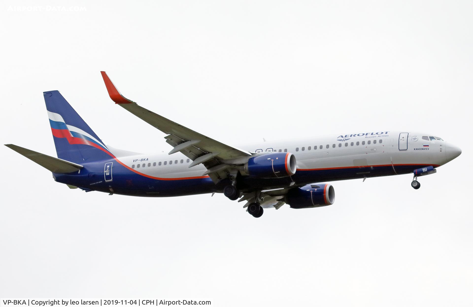 VP-BKA, 2017 Boeing 737-8LJ C/N 41239, Copenhagen 4.11.2019