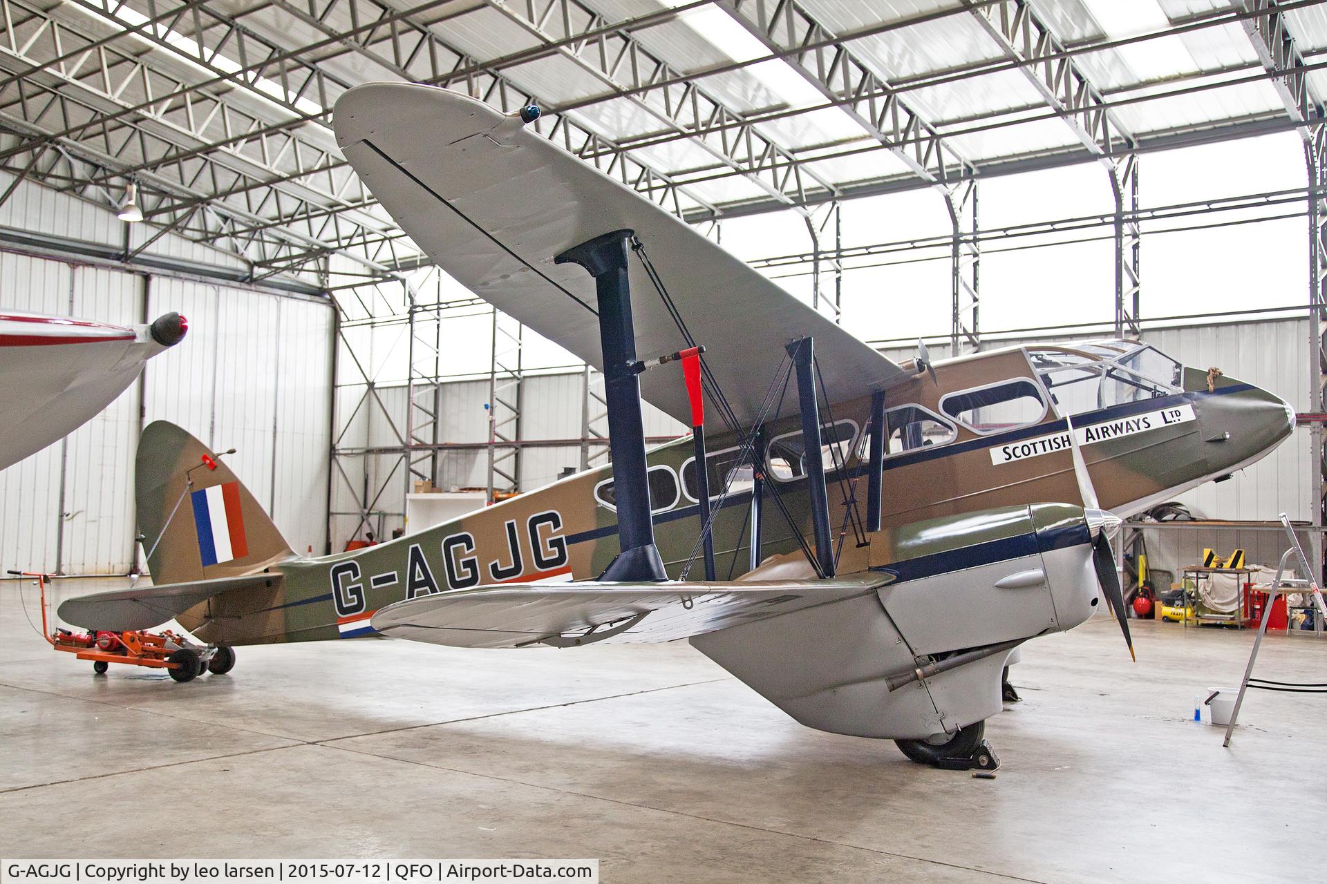 G-AGJG, 1941 De Havilland DH-89A Dominie/Dragon Rapide C/N 6517, Duxford 12.7.2019